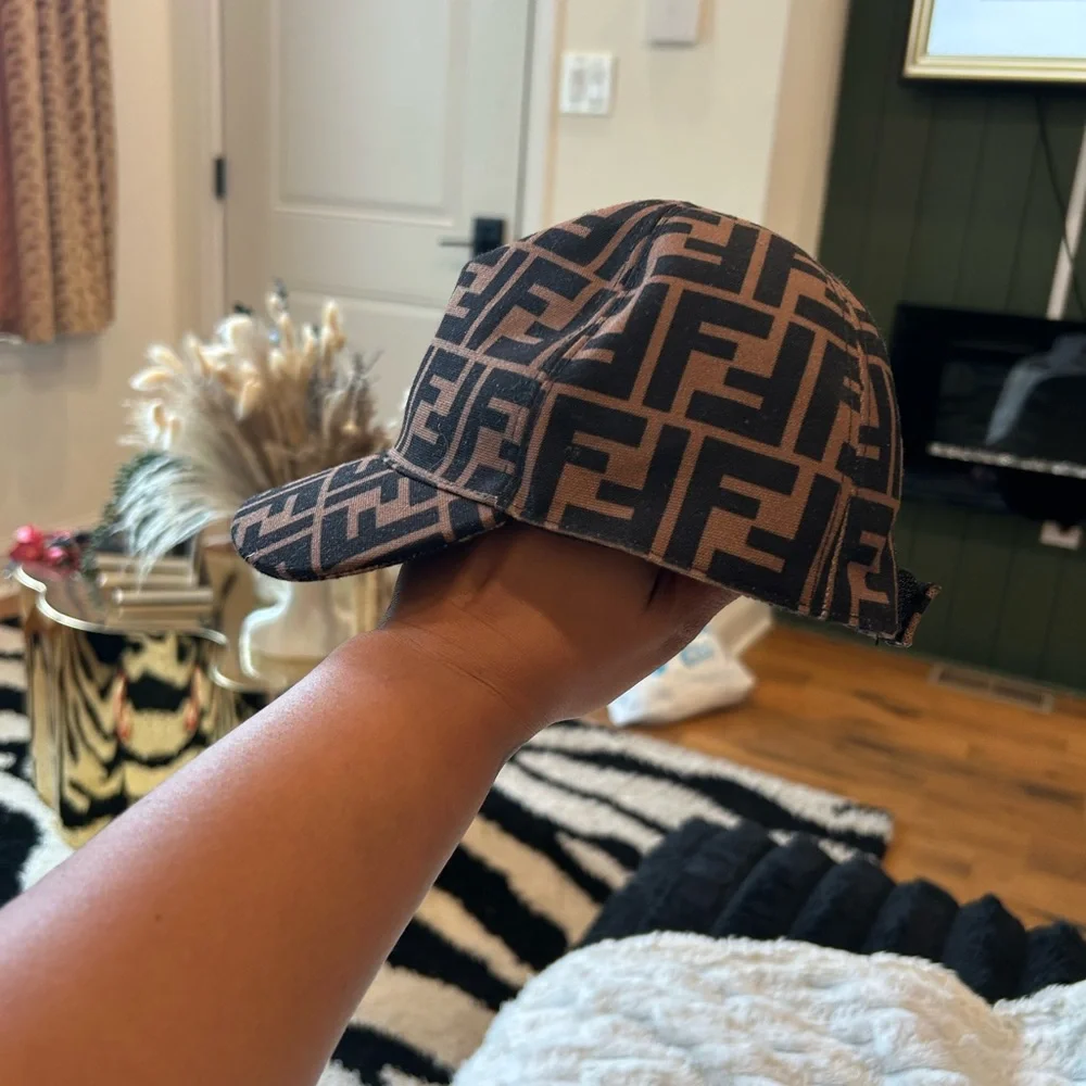 Fendi Brown Monogram Baseball Cap
